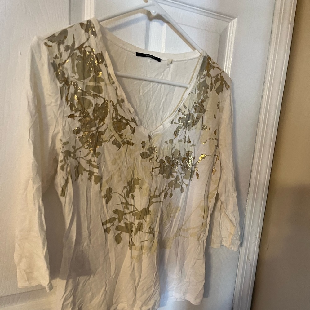 Tahari Off-White Blouse